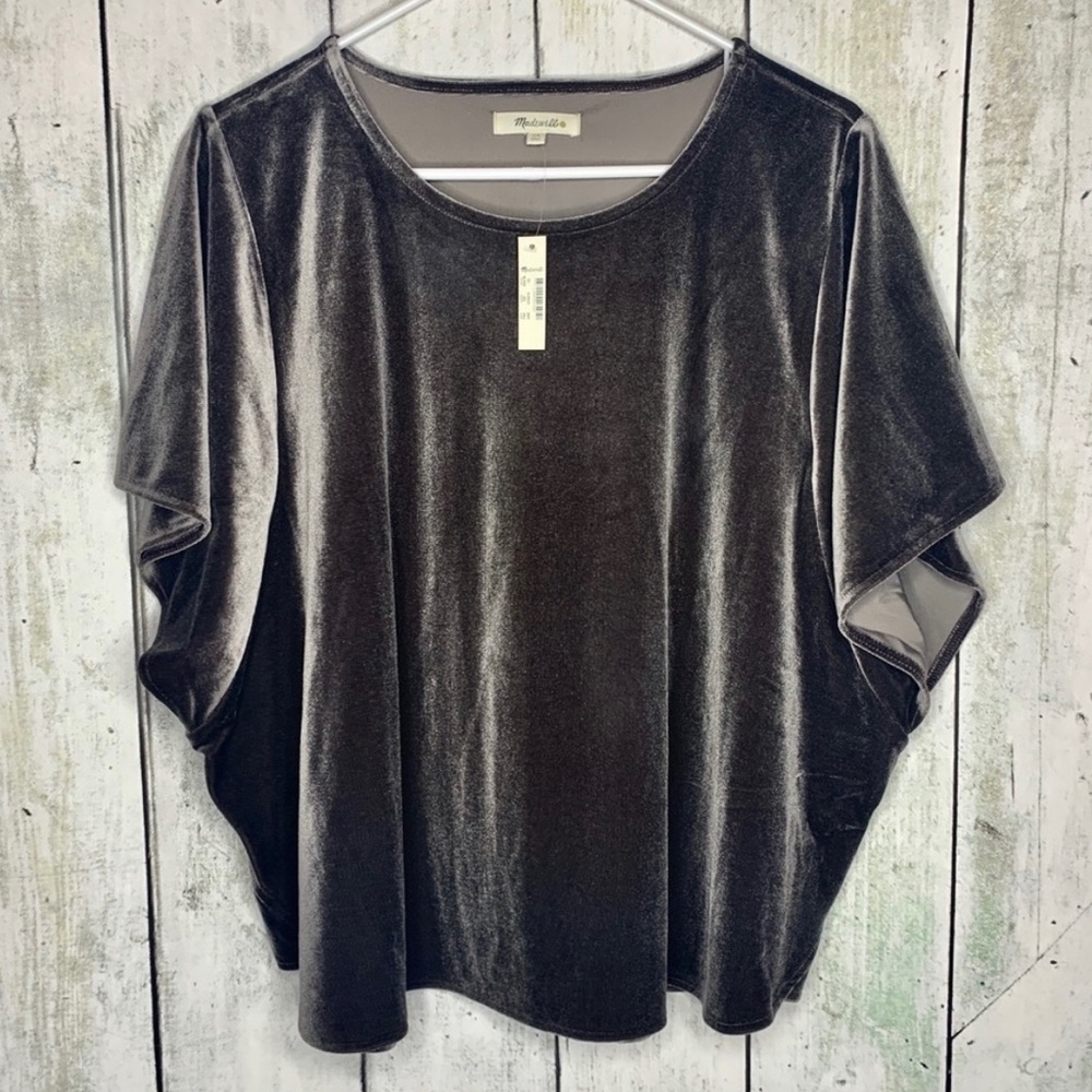 Madewell Velvet Butterfly Top NWOT Size 2X